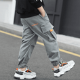 Load image into Gallery viewer, Boy's Elastic Waist Hiking Baggy Cargo Pants