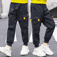 Load image into Gallery viewer, Boy's Elastic Waist Hiking Baggy Cargo Pants
