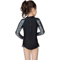 Load image into Gallery viewer, Girl's Summer Beach Outdoor Long Sleeve Swimsuit