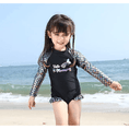 Load image into Gallery viewer, Girl's Summer Beach Outdoor Long Sleeve Swimsuit