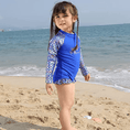 Load image into Gallery viewer, Girl's Summer Beach Outdoor Long Sleeve Swimsuit