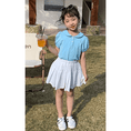 Load image into Gallery viewer, Girl's Pleated Elastic Waist Tennis School Skirt with Inner Shorts