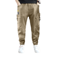 Load image into Gallery viewer, Boy's Outdoor Elastic Waist Cargo Pants