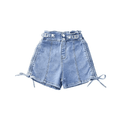 Load image into Gallery viewer, Girl's Summer Outdoor Elastic Waist Jeans Shorts