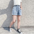 Load image into Gallery viewer, Girl's Summer Outdoor Elastic Waist Jeans Shorts