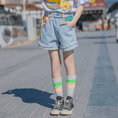 Load image into Gallery viewer, Girl's Cozy Summer Beach Elastic Waist Denim Shorts