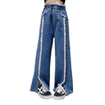Load image into Gallery viewer, Girl's Classic Outdoor Elastic Waist Denim Pants