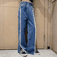 Load image into Gallery viewer, Girl's Classic Outdoor Elastic Waist Denim Pants