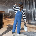 Load image into Gallery viewer, Girl's Denim Overalls Baggy Jumpsuits