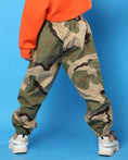 Load image into Gallery viewer, Girl's Elasticated Camouflage color Cargo Pants