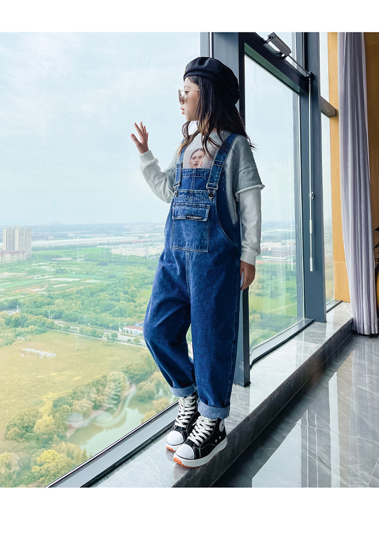 Girl's Denim Overall