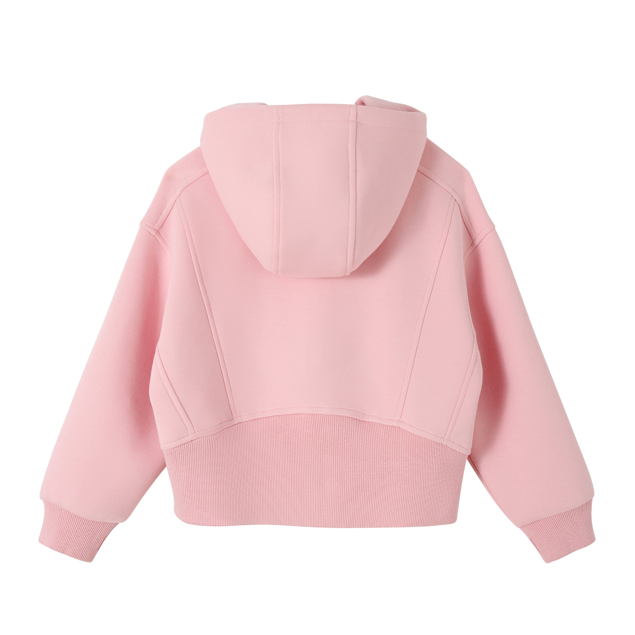 Rolanko Girls Cropped Cozy Long Sleeve Hooded Jacket