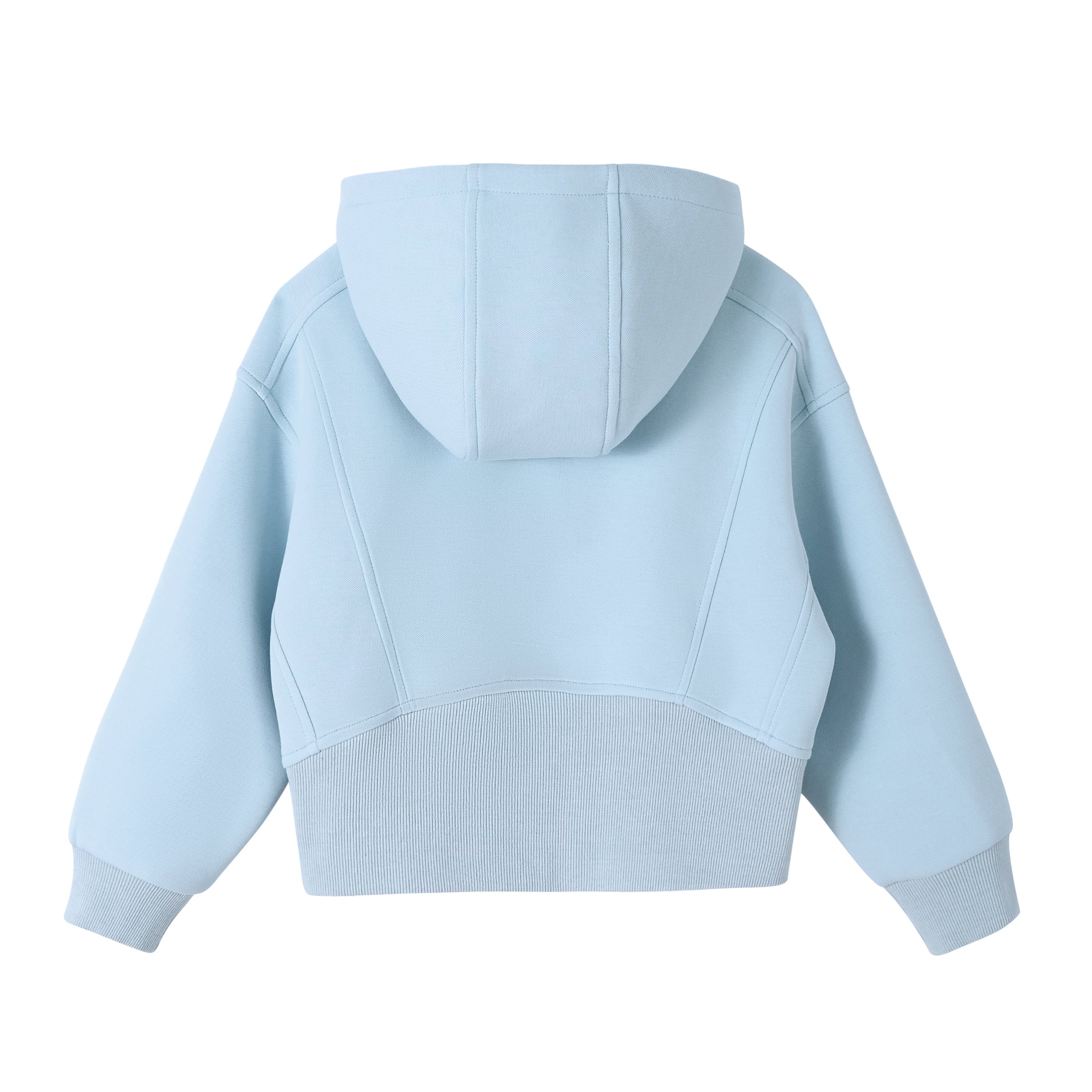 Rolanko Girls Cropped Cozy Long Sleeve Hooded Jacket