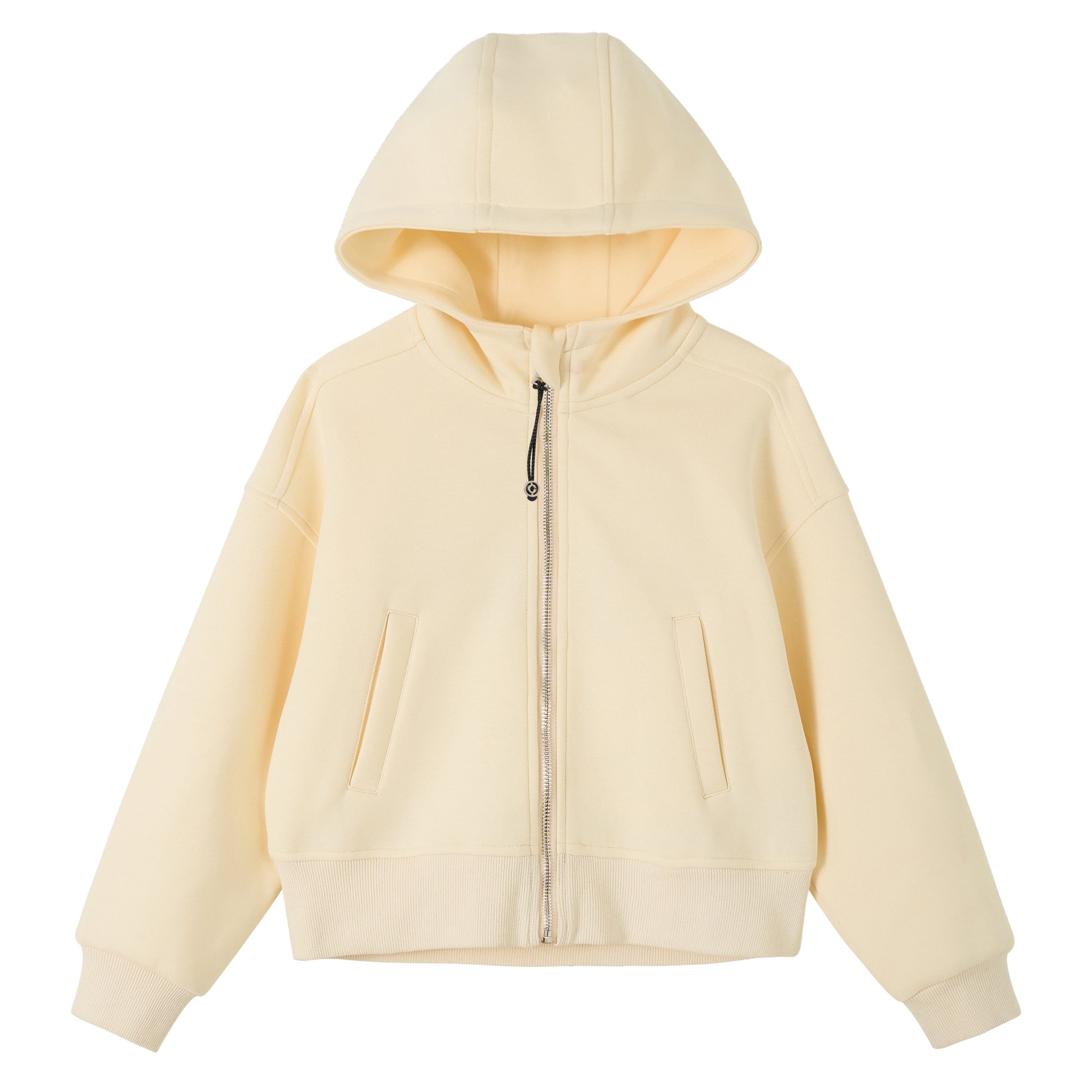 Rolanko Girls Cropped Cozy Long Sleeve Hooded Jacket