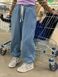 Load image into Gallery viewer, Girls Fleece Sweatpants Baggy Jogger Pants High Waist with Pockets
