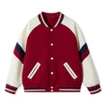 Load image into Gallery viewer, Girls Varsity Jackets Baseball Bomber Color Block Jacket Outwear With Pockets
