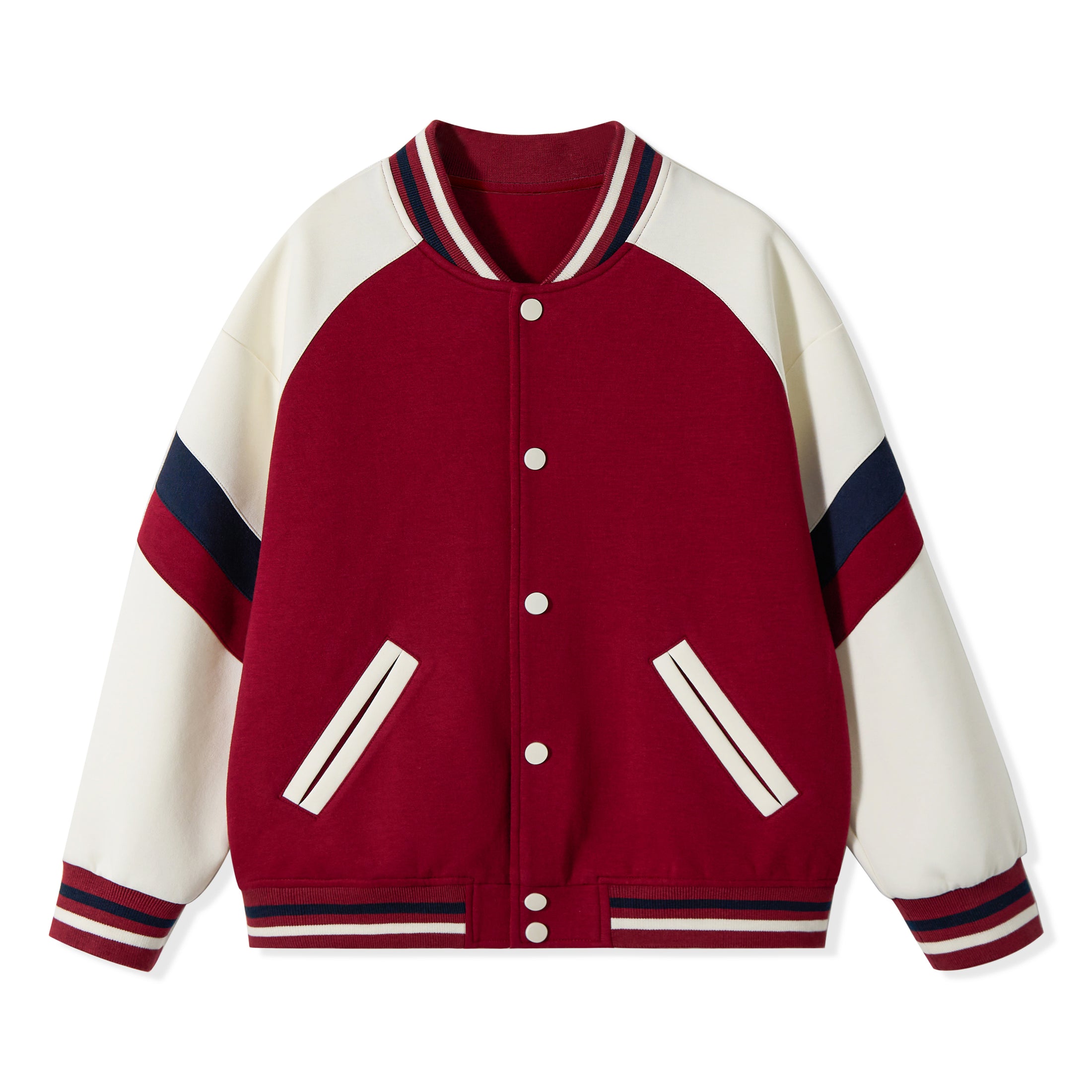 Girls Varsity Jackets Baseball Bomber Color Block Jacket Outwear With Pockets