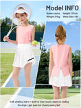 Carica l'immagine nel visualizzatore della galleria, Rolanko Girls Tennis Skirt Set, UPF 50+ Tank Top & Pleated Skirt
