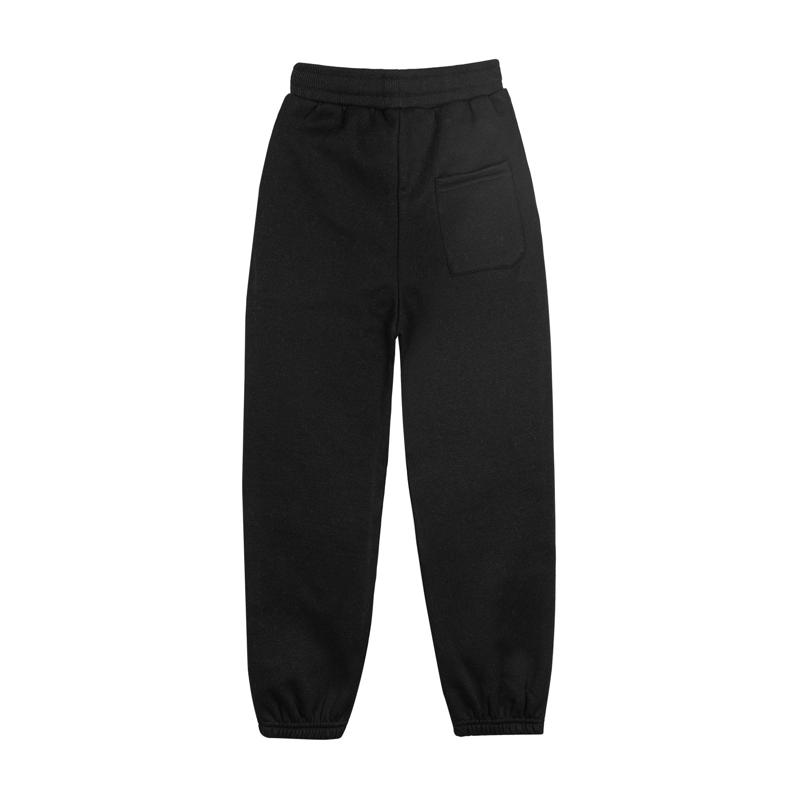 Boys Solid Color Padded Drawstring Sweatpants