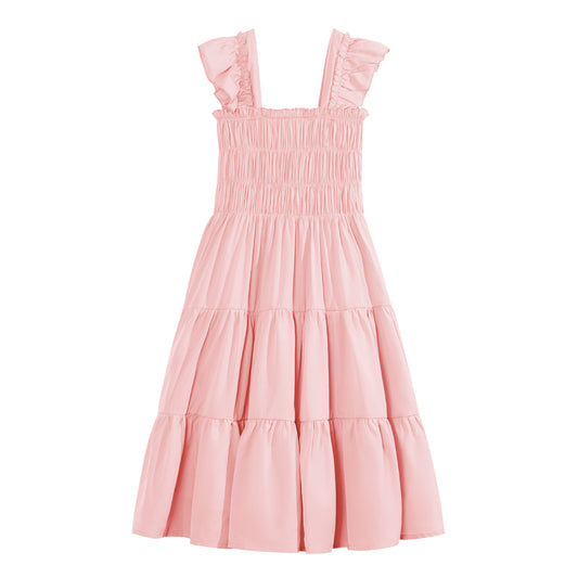 Rolanko Girls' Sleeveless Dress with Pockets