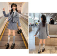 Load image into Gallery viewer, Girls formal tops pleated skirt set
