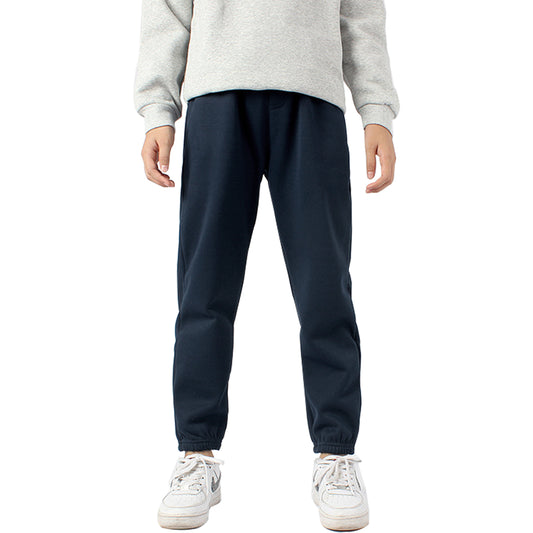 Boys Solid Color Padded Drawstring Sweatpants