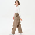 Load image into Gallery viewer, Girls Y2K Vintage Joggers with Adjustable Elastic Waist
