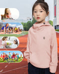 Load image into Gallery viewer, Girls Long Sleeve Cozy lightweight Hooded Pullover Tops with Pocket
