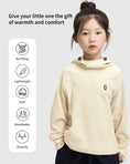 Load image into Gallery viewer, Girls Long Sleeve Cozy lightweight Hooded Pullover Tops with Pocket
