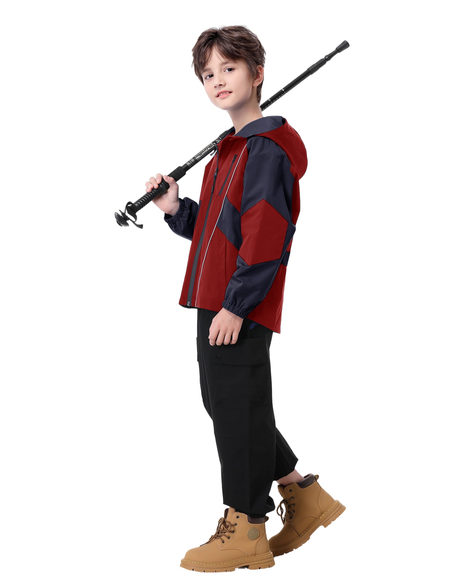Boys Rain Jacket Waterproof Windbreaker