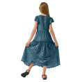 Load image into Gallery viewer, Rolanko Girls Boho Lace Ruffle Sleeve Tiered Flower Maxi Dress with Lining
