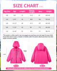 Load image into Gallery viewer, Girls' Solid Colour Windproof Jacket with Reflective Stripes
