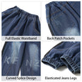 Load image into Gallery viewer, Boys Blue Patchwork Color Block Jeans
