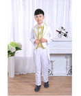 Load image into Gallery viewer, Rolanko 6 Piece Boys' Classic Tuxedo with Tail Formal Suits Wedding Ring Bearer Outfit Tailcoat Jacket, Vest, Pants, Shirt, Bowtie and Waistband
