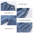 Load image into Gallery viewer, Girls' Classic Wide Leg High Waist Jeans
