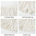 Load image into Gallery viewer, Rolanko Girls Bubble Wide Leg Summer Elastic Waist Bloomers Shorts
