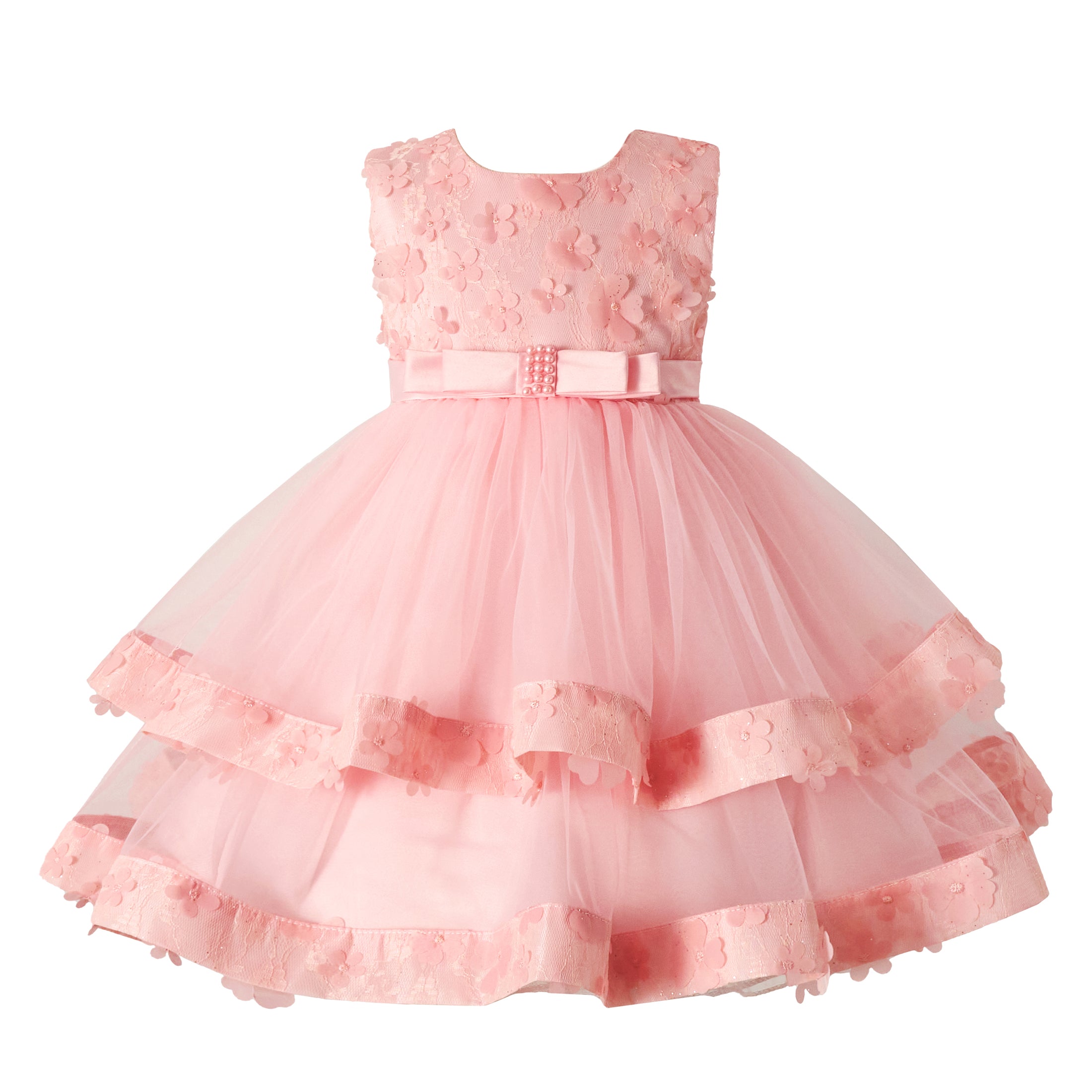 Girls Little Flower Gown Princess Dress