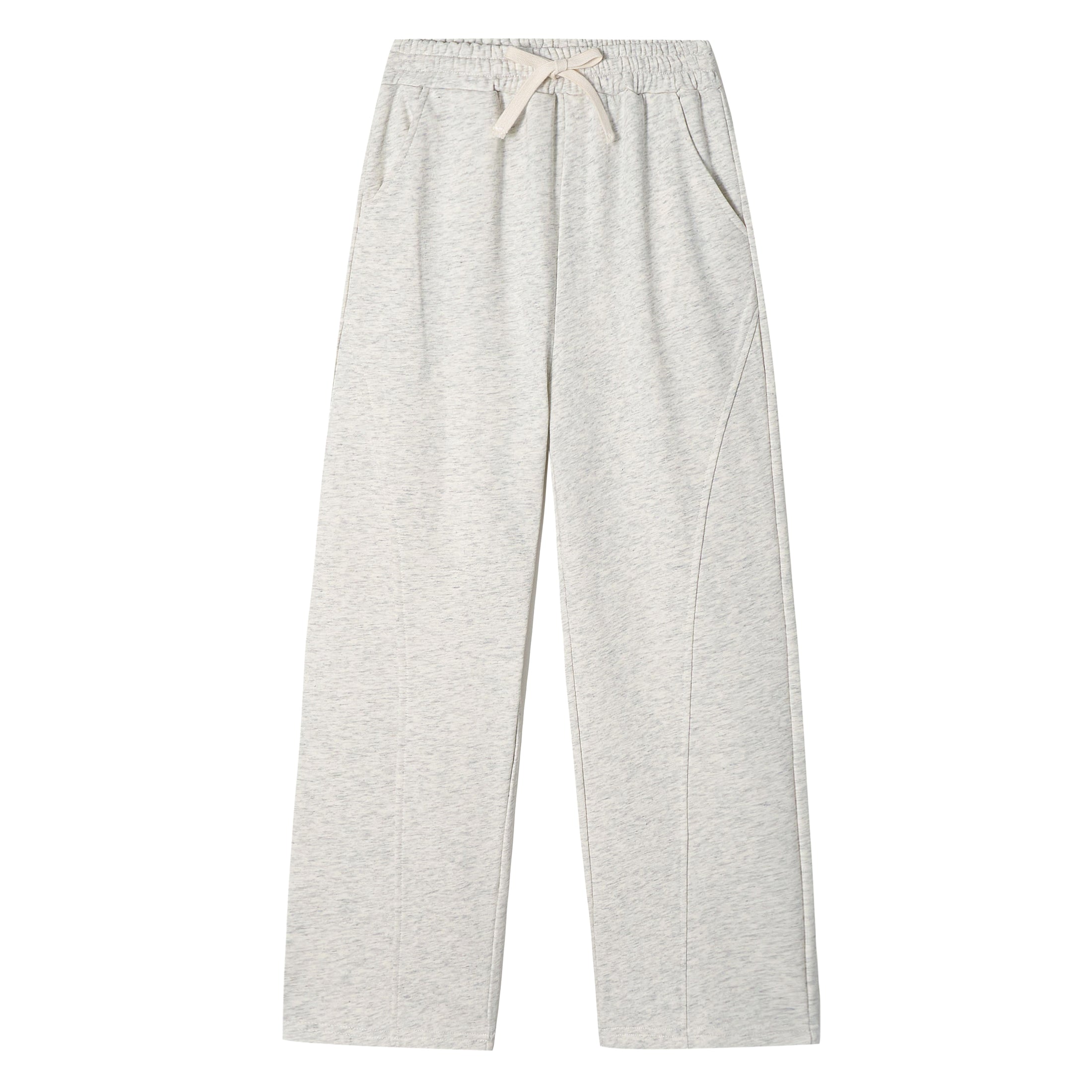 Girls Wide Leg Straight Sweatpants with Pockets