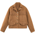 Carica l'immagine nel visualizzatore della galleria, Girls Faux Suede Fringe Jacket Western Cropped Coat
