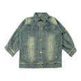 Load image into Gallery viewer, Girls Fall Outwear Button Down Denim Trucker Jacket
