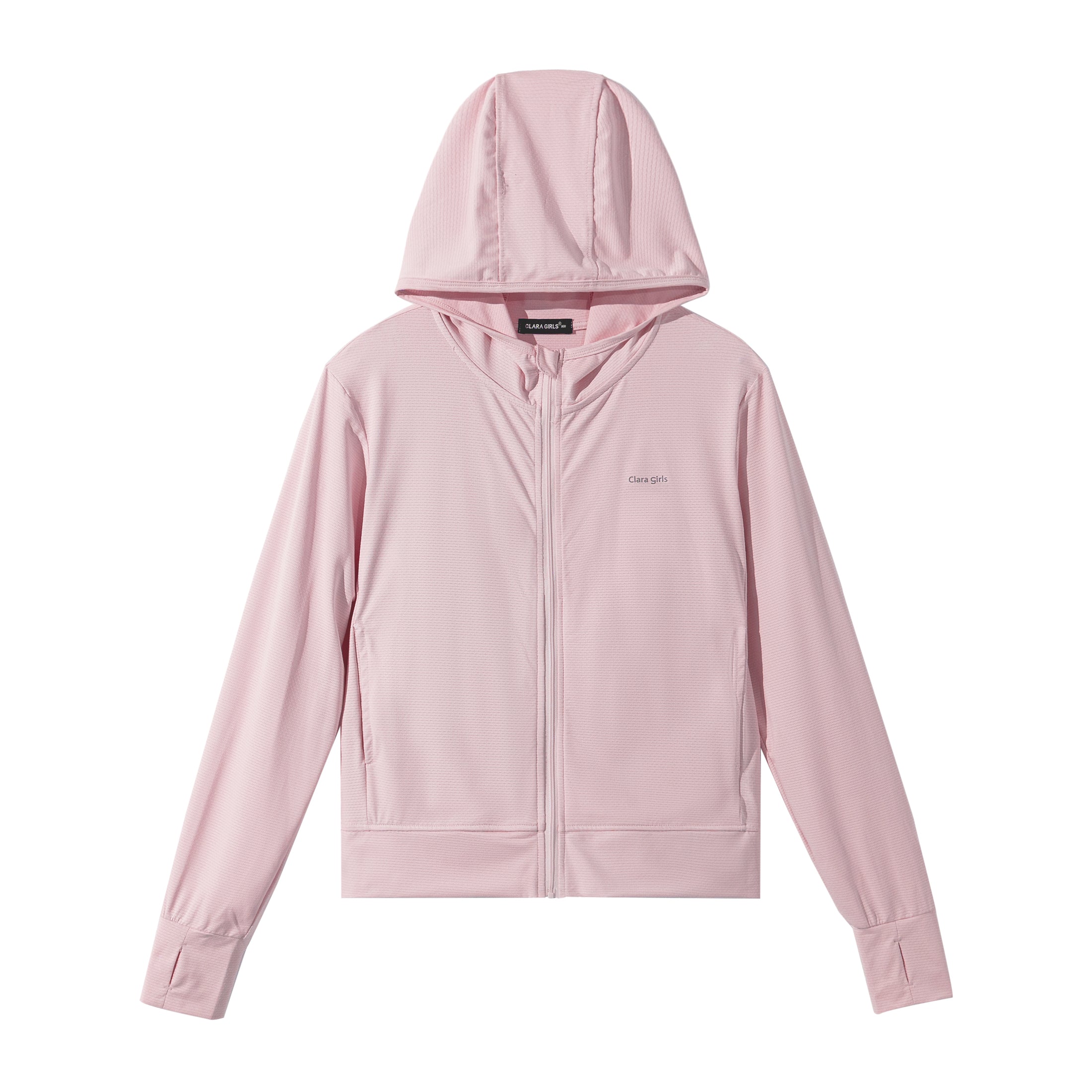 Rolanko Kids Zip Up Sun Hoodie UPF50+ with Thumbholes