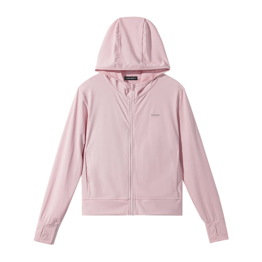 Rolanko Kids Zip Up Sun Hoodie UPF50+ with Thumbholes