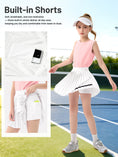 Carica l'immagine nel visualizzatore della galleria, Rolanko Girls Tennis Skirt Set, UPF 50+ Tank Top & Pleated Skirt
