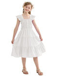 Load image into Gallery viewer, Rolanko Girls' Sleeveless Dress with Pockets
