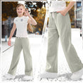 Load image into Gallery viewer, Girls Wide Leg Straight Sweatpants with Pockets
