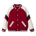 Load image into Gallery viewer, Girls Varsity Jackets Baseball Bomber Color Block Jacket Outwear With Pockets
