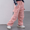 Load image into Gallery viewer, Girls Wide Leg Cargo Sweatpants with Pockets
