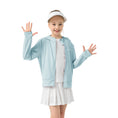 Load image into Gallery viewer, Rolanko Kids Zip Up Sun Hoodie UPF50+ with Thumbholes

