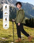 Carica l'immagine nel visualizzatore della galleria, Boys Rain Jacket Waterproof Windbreaker
