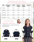 Load image into Gallery viewer, Girls Varsity Jackets Baseball Bomber Color Block Jacket Outwear With Pockets
